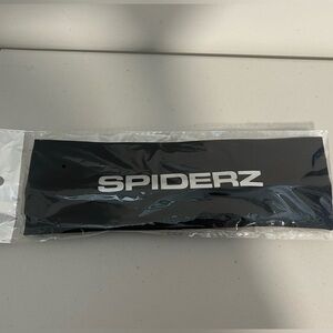 Spiderz Softball Headband Stretch Grippy Cinched Black